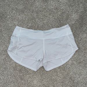 Size 6 white Lululemon shorts